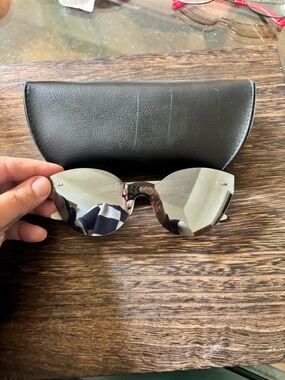 Chilibeans Rimless Mirrored Sunglasses in Silver
